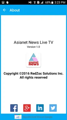 Asianet News Live TV android App screenshot 0